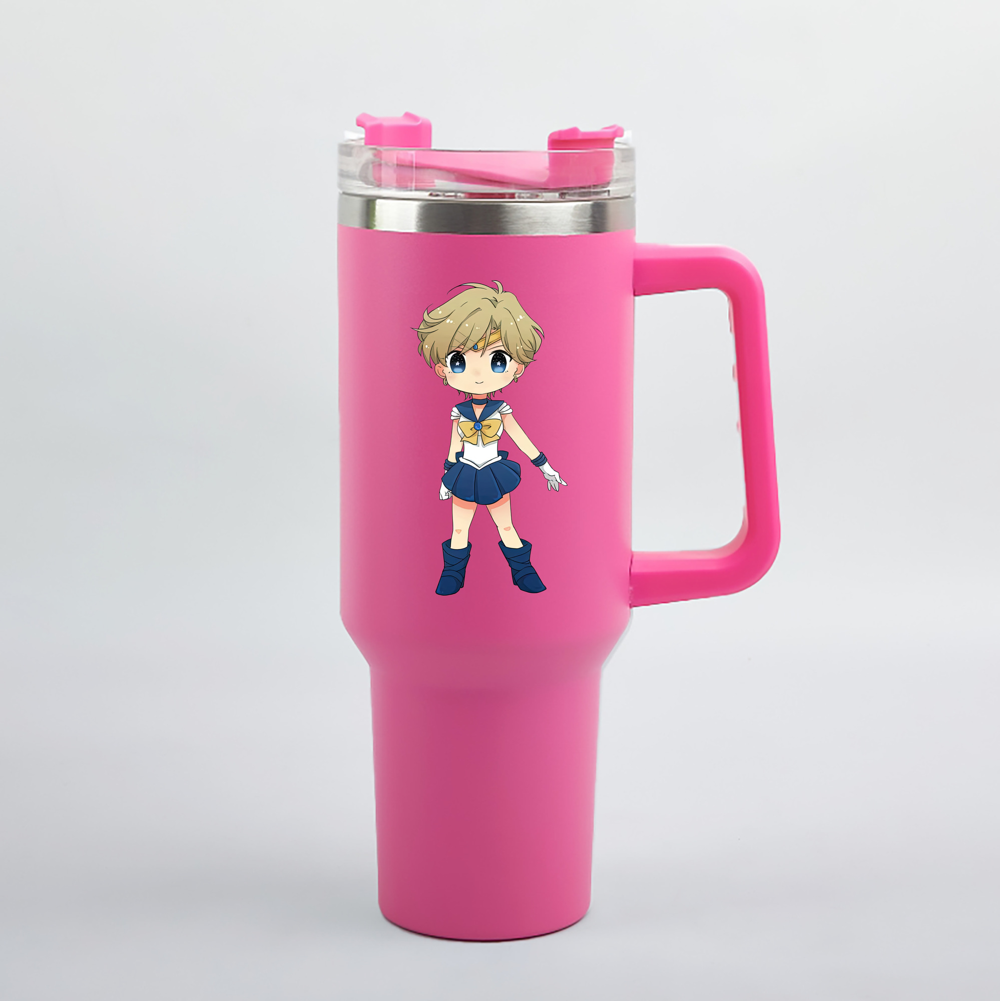 （画像用） 美少女戦士セーラームーン 天王はるか Sailor Moon Tenoh Haruka 1200mL車用タンブラー（カラープリント）